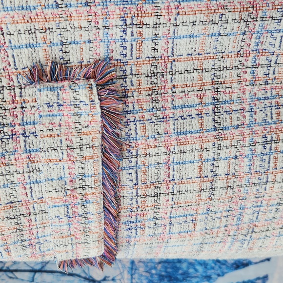 ZARA multi coloured knit mini dress with fringe. - Picture 4 of 5